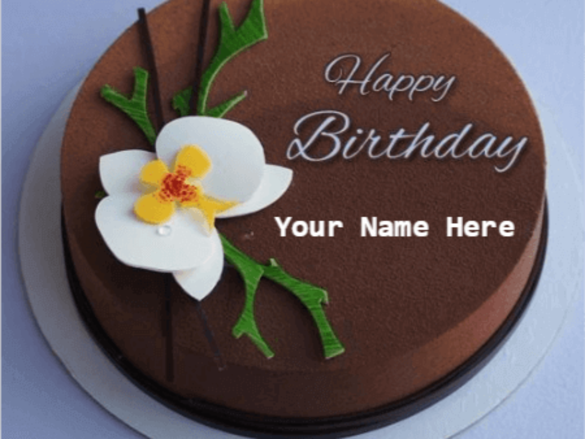 Chocolate Birthday Cake With Name Unique Beautiful Cake With Name