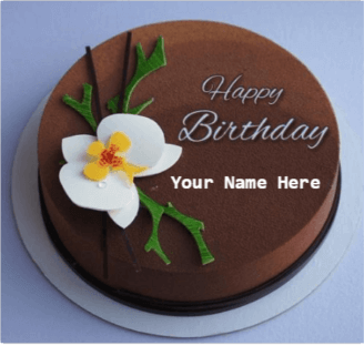 Chocolate Birthday Cake With Name