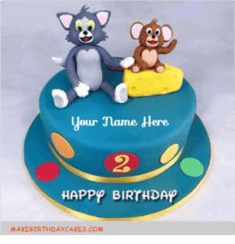 Cute Tom and Jerry Kids Birthday Cake