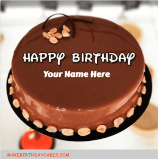 Hot Chocolate Mirror Birthday Cake