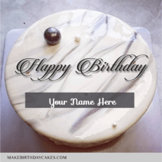 White Chocolate Shining Birthday Cake