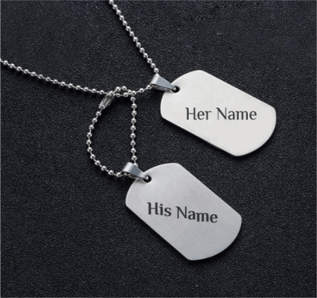 Engraved Couple Pendant