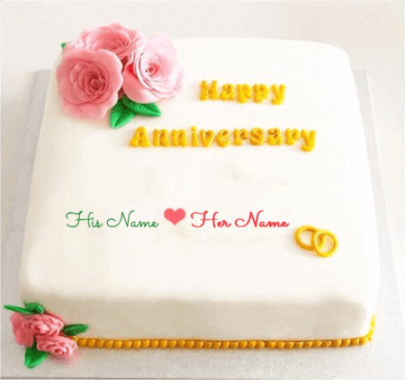 Happy Engagement Anniversary Cake