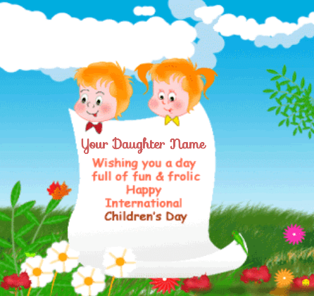 Children Day Greeting Card For Daughter