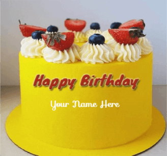 BEAUTIFUL FRUIT CAKE - Unique Beautiful Cake with Name