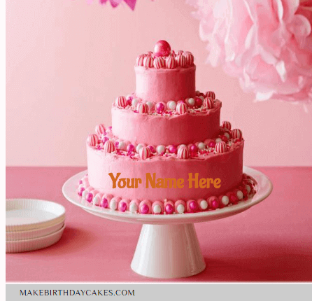 Amazing Pink Valvet Cake for Birthday
