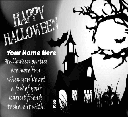 Halloween Greeting Card Message
