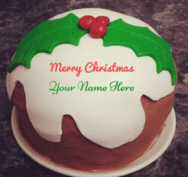 Christmas Birthday Cakes With Name