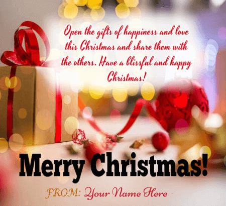 Christmas Wishes Sayings With Name