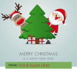 Happy Christmas Wishes With Name