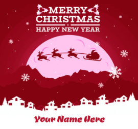 Happy New Year Christmas Wish Card