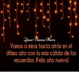 Happy New Year Greeting in Spanish