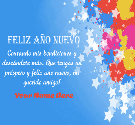 Happy New Year Greetings in Spanish