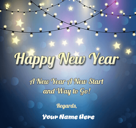 Happy New Year Wish With Name Edit