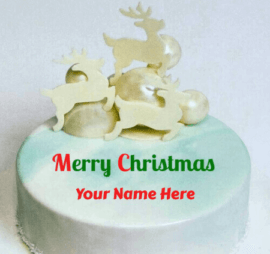 Merry Christmas Cakes With Name