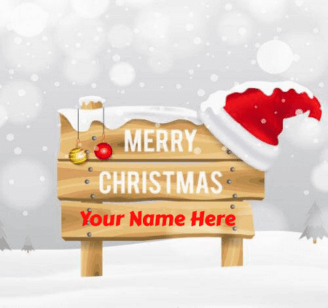 Merry Christmas Greeting With Name