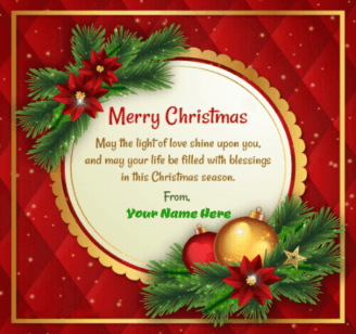 Merry Christmas Picture With Name