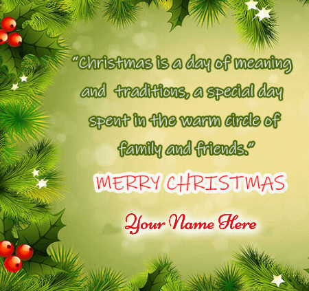 Merry Christmas Wishes for Family - Christmas Wishes With Name