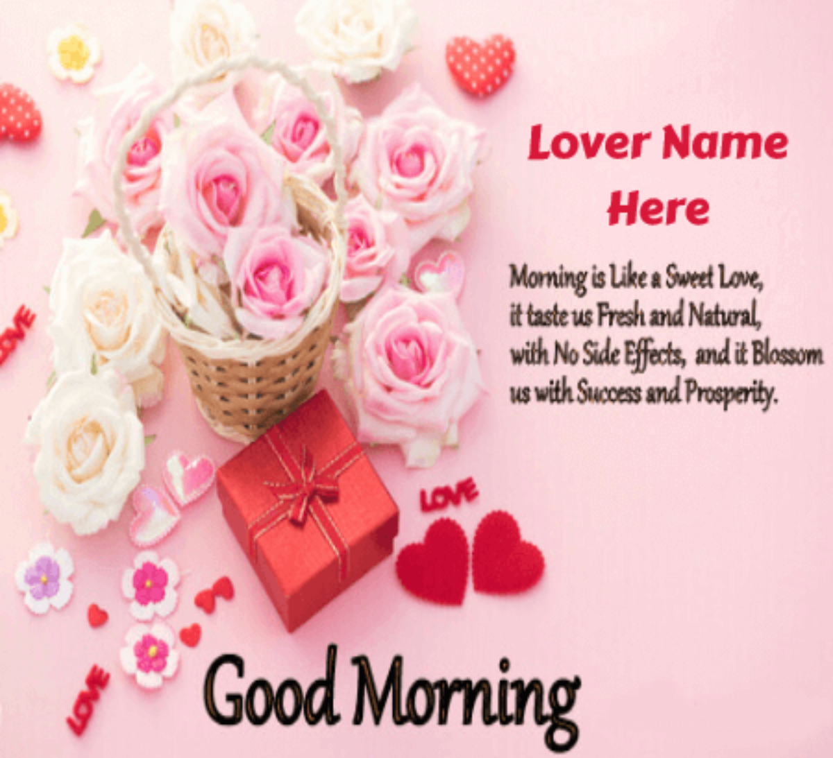Romantic Morning Saying for Lovers - Good Morning Wishes With Name