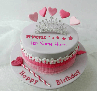 Beutiful crown cake for girls