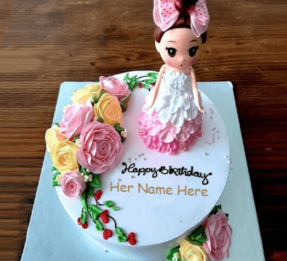 Doll cake for girls