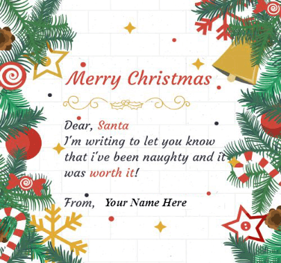 Message to Santa for Christmas