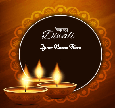 Diya Festival Diwali -Beautiful Diwali Wishes with Name