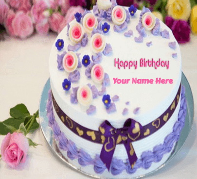 Birthday Cakes with flower