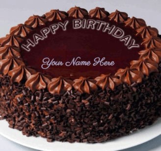 Birthday chocolates cake