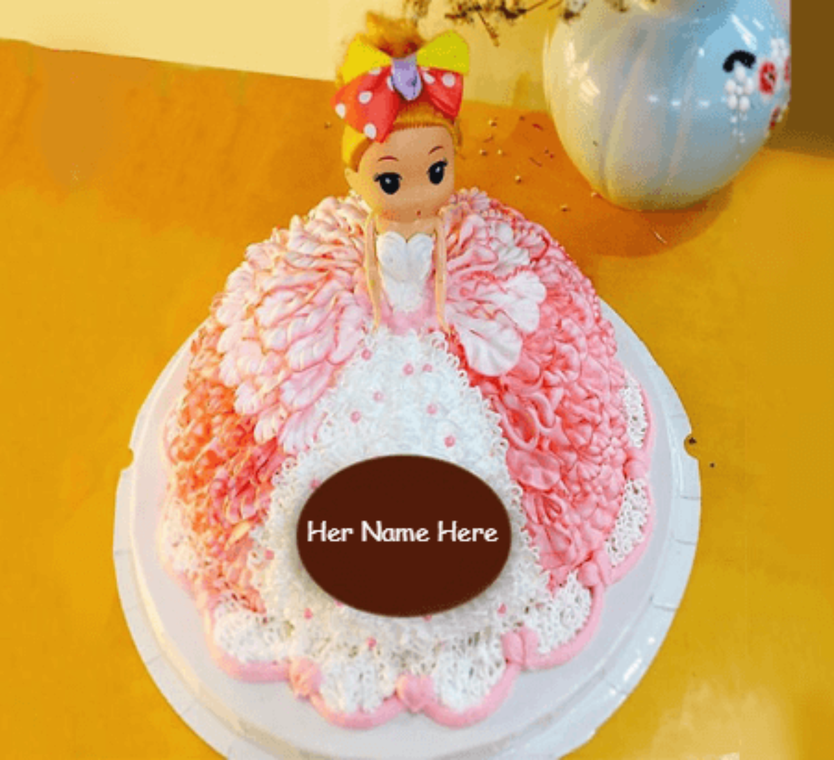 Birthday cakes for baby girl - Unique Beautiful Cake with Name