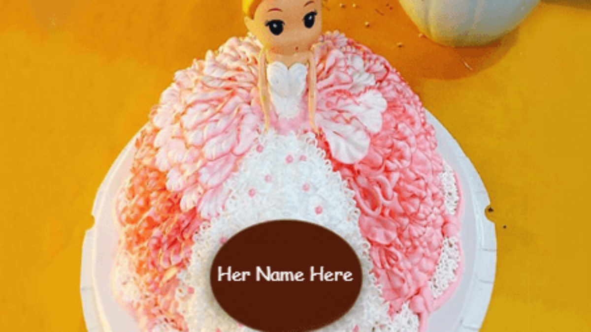 Birthday cakes for baby girl - Unique Beautiful Cake with Name