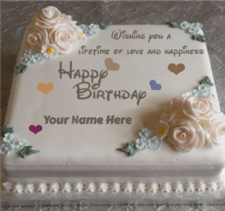 Birthday cake with quotes