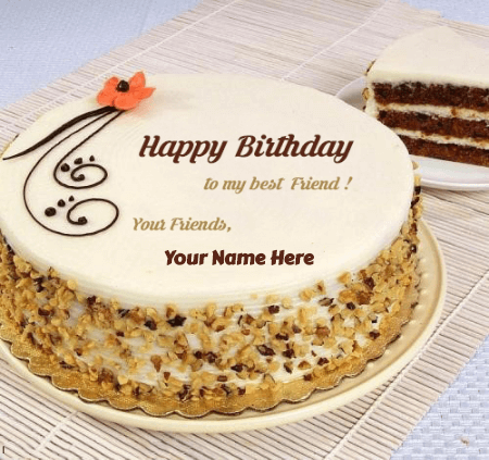Birthday cake for friend