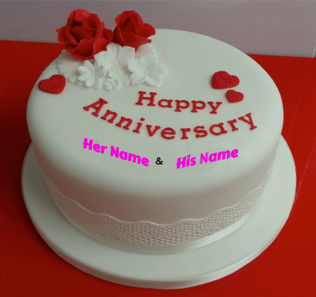 Happy Anniversary Cake Love for Couple