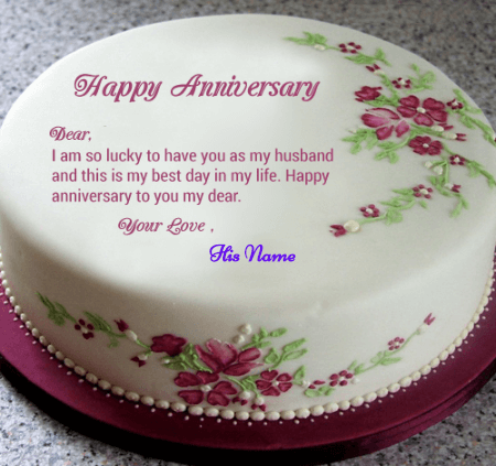 Happy Marriage Anniversary Cake