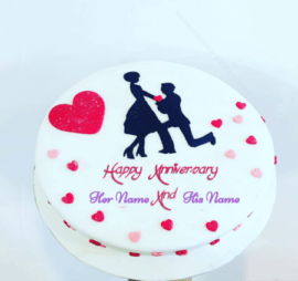 Happy Wedding  Anniversary Cake
