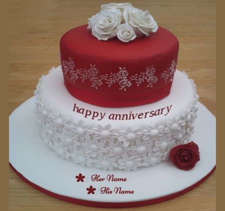 Beautiful Cake for Couple Anniversary
