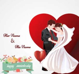 Anniversary Couple cake