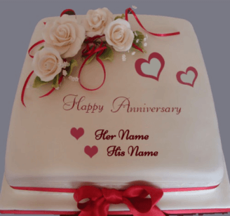 Happy Anniversary Surprise Cake