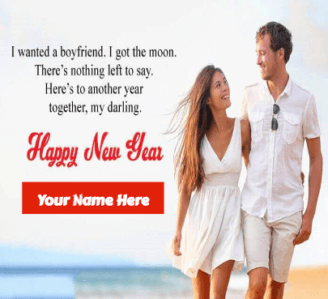 Happy New Year wish for boyfriend