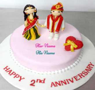 Happy 2nd Anniversary Cake