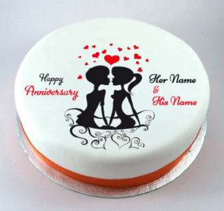 Happy Anniversary Lovely Couple Cake