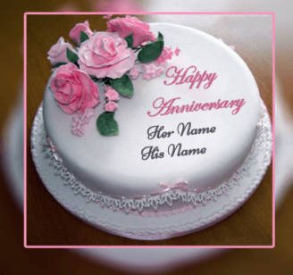Happy Anniversary Beautiful Cake
