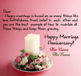 Happy Anniversary Message Wish to Couple
