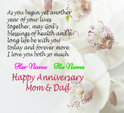 Happy Anniversary for MOM and DAD
