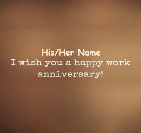 Congratulations on work Anniversary