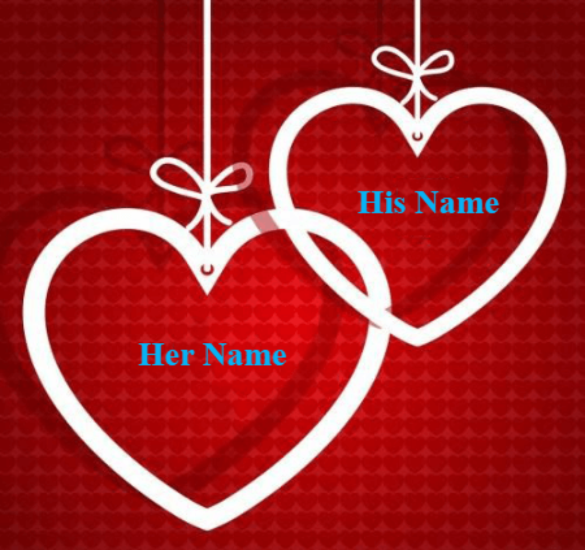 Name With Hearts for couple - Beautiful Name on Alphabets Wishes