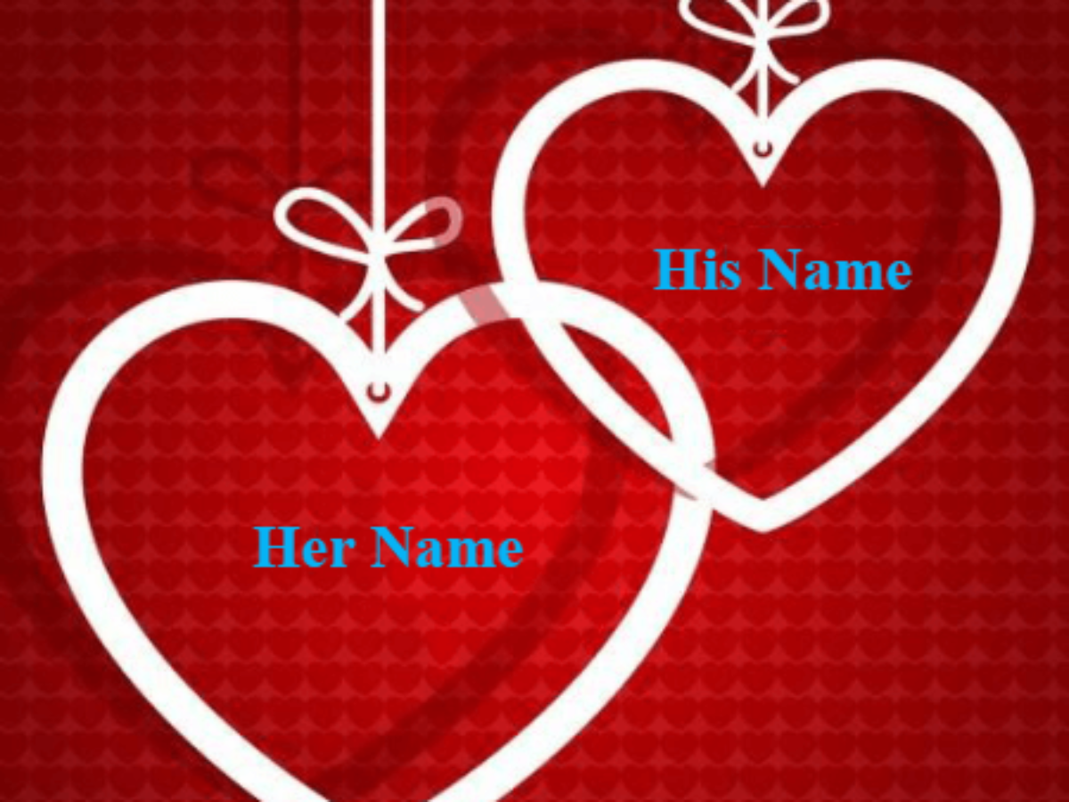Name With Hearts for couple - Beautiful Name on Alphabets Wishes