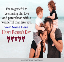 Happy Father Day From Wife - Fathers Day Wishes With Name