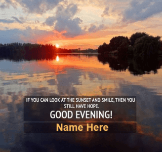 Great Evening Sunset Message